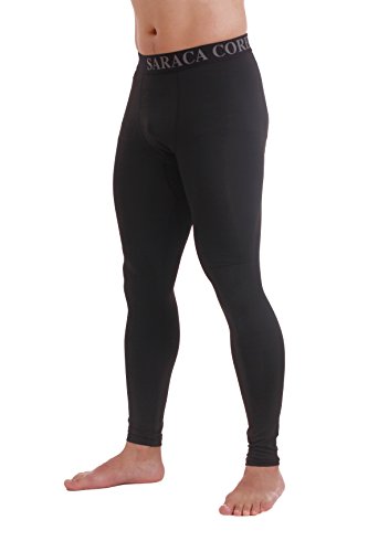 Saraca Core Men's Compression Tight Sport Pants Leggings Base Layer (Large) - Thumbnail 6