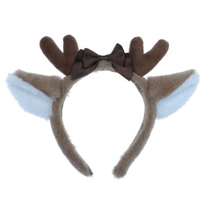 Makuki Reindeer Headband Set, Cosplay, Reindeer, Christmas Costume, Cute, Hair Ornament, Adults, Children, Women's, Men's, One Size Fits Most, Kigurumi