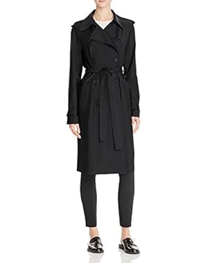 Women's Laurelwood B Continuous Belted Trench Coat in Deep Navy (Blue) Medium