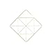 Umbra Pendant Diamond Geometric Copper Scarf Hanger/Accessory Hanger, Brass