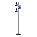 Aspen Creative 45002-3, 3-Light Adjustable Tree Floor Lamp, Modern Design in Black & Blue, 64