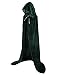 Colorful House Unisex Full Length Velvet Hooded Cape Halloween Christmas Cloak (59