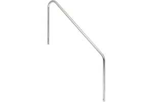 S.R. Smith 2HR-5-049 2-Bend Swimming Pool Handrail, Stainless Steel, 5-Foot, Rail
