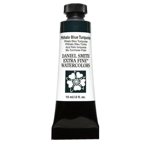 Daniel Smith 284600247 15ml Watercolor Paint, Phthalo Blue Turquoise, 0.50 Fl O…