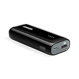 Anker Astro E1 5200mAh Candy bar-Sized Ultra Compact Portable Charger (External Battery Power Bank) with High-Speed Charging PowerIQ Technology (Black)