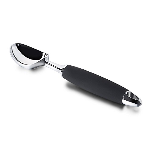 Premium Ice Cream Scoop, Heavy Duty Professional Stainless Steel Ice Cream Dipper for Fruits, Cookie Dough and Water Melon Scoop, Solid and Durable, FDA Approved - Thumbnail 2