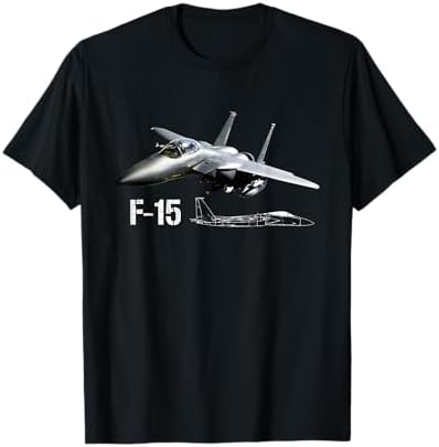 Amazon.com: F-15 Eagle Specs T-Shirt Tshirt Shirt Military Fighter 