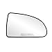 Fit System 80148 Passenger Side Non-Heated Mirror Glass w/Backing Plate, Chevrolet Cobalt, Pontiac G5, 4 11/16