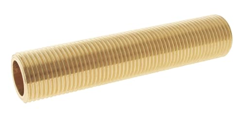 SOMATHERM FOR YOU 3540730011794 Threaded Pipe Brass 15/21 (x2) Thread Coarse Hose Screw Male 15/21-10 cm Length Bag of 2 None
