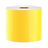 DuraLabel PRO Compatible Premium Vinyl Tape, Yellow, 4