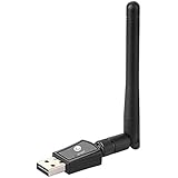 Criacr USB WIFI Adapter 600M Dual Band 2.4G/ 5G Wireless External Antenna Network USB LAN Card for Window 7 /8 /8.1 /10 /XP /Vista / Mac OS ( Not for Linux)