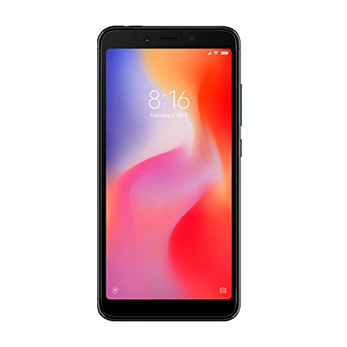 Xiaomi Redmi 6 - 64GB + 4GB RAM, Dual Camera, Dual SIM GSM Factory Unlocked Smartphone - International Global 4G LTE Version - No Warranty (Black)