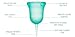 SckoonCup Beginner Choice Menstrual Cup - Made in USA - FDA Registered - Organic Cotton Pouch - Sckoon Menstrual Cup (Small, SckoonCup Aqua)