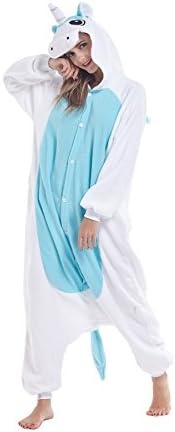 Ifboxs Adult Animal Onesie Pajamas - Unicorn Christmas One Piece Plush Cosplay Onsies Sleepwear