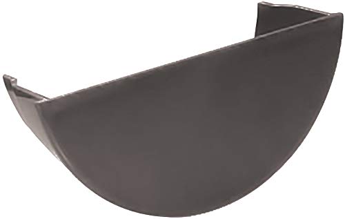 FloPlast RE2A Half-Round Gutter Internal Stop End 112mm Anthracite Grey