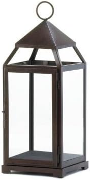Koehler Home Decorative Large Bronze Contemporary Lantern