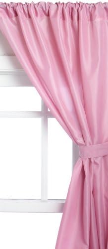 Carnation Home Fashions Fabric Bathroom Window Curtain Rose 36" X 54"