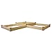 Greenes Fence Original Cedar Raised Garden Bed, 4' x 12' x 7-10.5