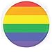 Buttonsmith Rainbow Flag 1.25