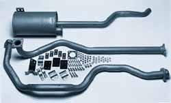 Standard Exhaust System for Land Rover Series with 2.25 Liter Engine - 88"