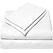 SGI 1000 Thread Count Egyptian Cotton Queen Sheet Set – Ultra Soft, Deep Pocket 17” Fitted, Breathable & Hotel-Quality,Luxury 4-Piece Premium Bedding Set for Crisp, Durable Comfort – White