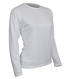 Polarmax Light Weight Tech Silk Women’s Long Sleeve Crew Tee (Natural, Medium), Online Clothing Store