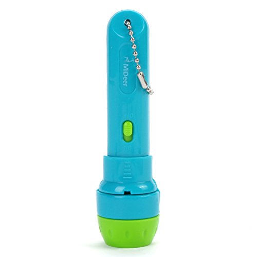 USATDD Story Projection Torch, Kids Sleep Stories, Flashlight Luminous Toy, Animal Slide Show, 4 Fairy Tales Movies 32 Slides Great Educational Handed Toy Gift for Toddler, Boys and Girls