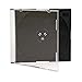 Maxtek Ultra Thin 5.2mm Slim Clear CD Jewel Case with Built in Black Tray, 100 Pack. primary