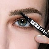 Tatbrow - Eyebrow Tattoo Pen, Microblading Eyebrow Pencil with a Micro-Fork Tip Applicator Creates Natural Looking Brows Effortlessly and Stays on All Day (Dark Brown-Chocolate)