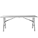 Goplus 6' Folding Table Portable Plastic Picnic Table with Rounded Corners Indoor Outdoor Party Dining Camp Tables