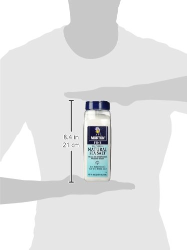 Morton Fine All Purpose Natural Sea Salt 45 oz. by Morton Salt