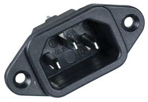 QUALTEK ELECTRONICSConnector, Ac Power Inlet, C14, 15A - 703W-00/08