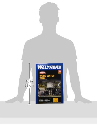 Walthers Cornerstone Series Kit HO Scale Wood Water Tank Gray