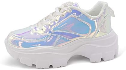 90s white platform sneakers