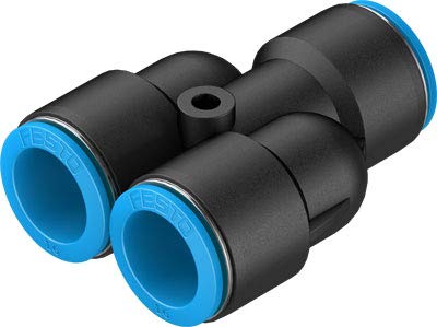 Festo 130612 QSY-12-8 Push-In Y-Connector, 45mm, Pack of 10