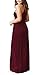 GRECERELLE Women's Sleeveless Casual Loose Pockets Maxi Party Long Dresses, Wine Red, X-Large