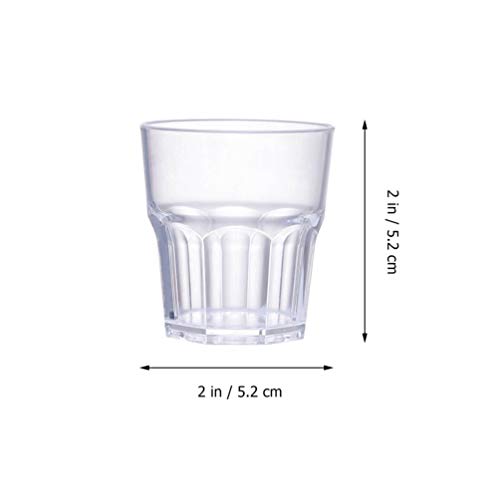Cabilock 6 Stücke Trinkgläser 35ml Cocktailgläser Wassergläser Whisky Gläser Weingläser Glas Eisschalen Eisbecher… – Bild 8