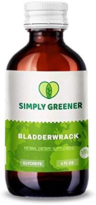 Simply Greener — Bladderwrack Tincture Alcohol-Free Extract, Organic Bladderwrack (Fucus Vesiculosus) Dried Plant (4 Fl Oz, Without Dropper)