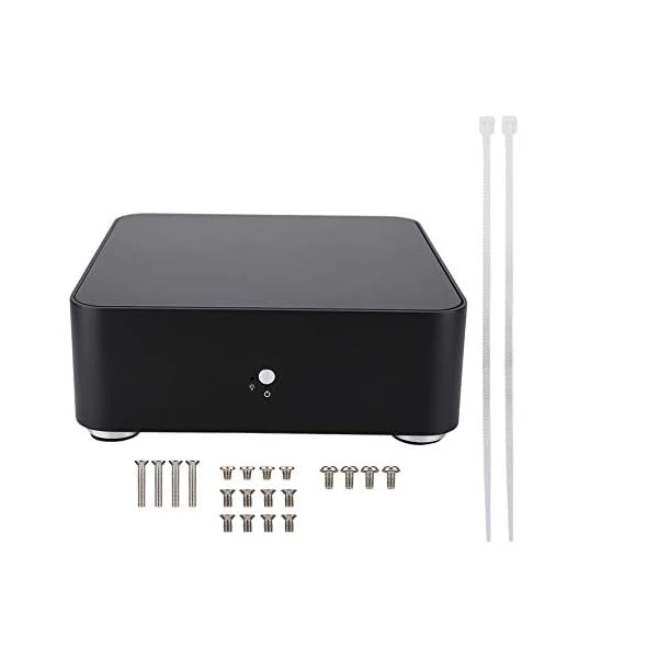 Black Aluminum Alloy HTPC Case Mini ITX Computer Case Mini ITX, USB3.0 HTPC case, for MINH-IIX Motherboard for 6.69 * 6…