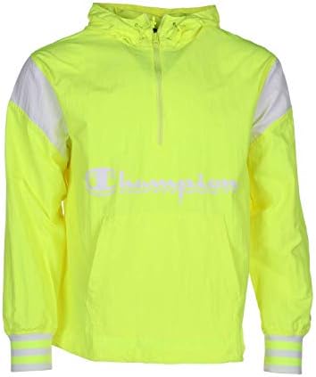champion windbreaker mens yellow