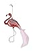 Pink Flamingo Christmas Tree Ornament, Glass Hanging Ornaments (5.4 x 3.5 in, 2 Pack)