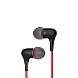 Mrice E300 3.5mm Jack In-Ear Stereo Earphones with 3 Different Size Ear Inserts (Black, Retail Packaging)
