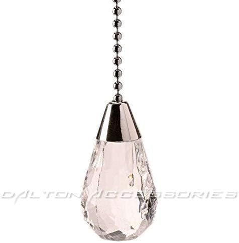 Polished Chrome with Acrylic Crystal Teardrop Light Pull by Light Pull
