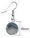 Bastex Silver Earring Blanks, Pack of 24 Units. Wire Hooks with Small 12mm Cabochon Settings. Perfect for DIY Jewelry Making Supplies and Earring Findings