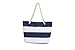 INPLUSER Women's Travel Tote Beach Bag with Large Capacity and Inner Zipper with Rope Handles Tote Bag … (Navy Blue)