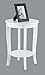 Convenience Concepts American Heritage Round End Table, White