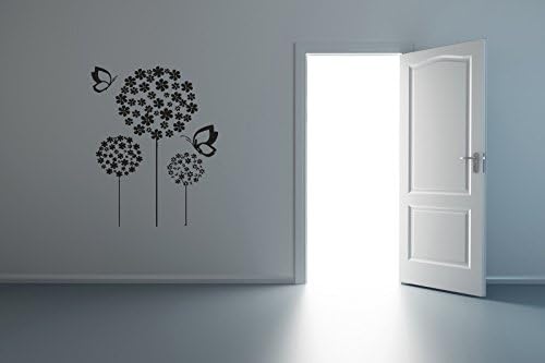 Dandelion Butterflies Wall Mural Vinyl Decal Sticker Flowers Plants R013