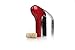 Houdini Vertical Corkscrew with Foil Cutter and Extra Spiral (Metallic Red)