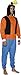 Disney Men's Goofy COS Play ONE Piece Pajama Union Suit, Orange, L/XL