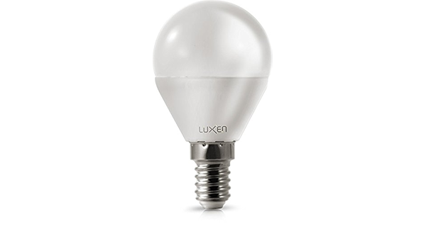 Luxen 60312 - Bombilla LED, plástico, E14, 3 W, color blanco ...
